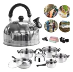 Set De Ollas Premium Con Tetera (12 Piezas)