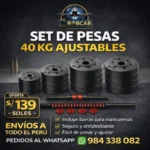 Set De Pesas 40KG (kit Completo)