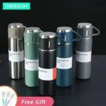 Set De Termo 500ML + 3 Vasos En Caja De Regalo