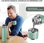 Set De Termo 500ML + 3 Vasos En Caja De Regalo