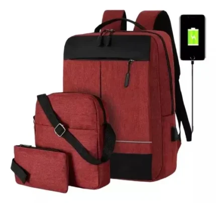 Set Mochila 3 Piezas — Set Mochila Ejecutiva 3 Piezas