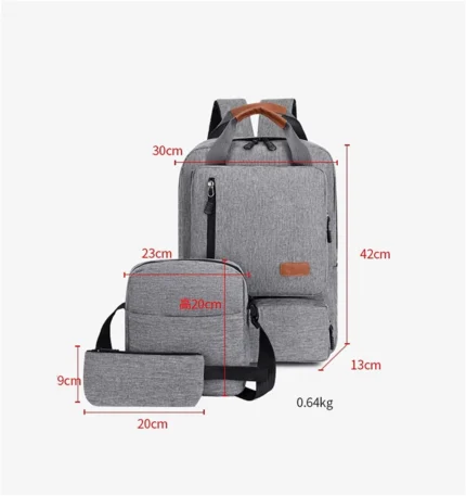 Set Mochila 3 Piezas — Set Mochila New Business 3 Piezas