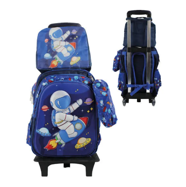 Set Mochila Kawai 3 Piezas Con Ruedas (modelo 3D) — foto 1 Set Mochila Kawai 3 Piezas Con Ruedas (modelo 3D)