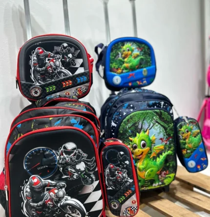 Set Mochila Kawai 3 Piezas Con Ruedas (modelo 3D)