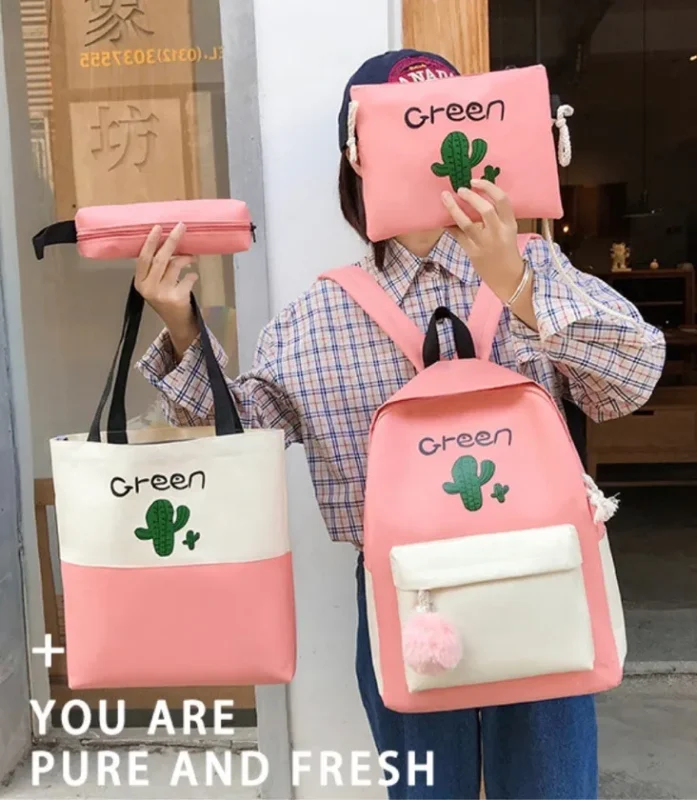 Set Mochila Kawai 4 Piezas