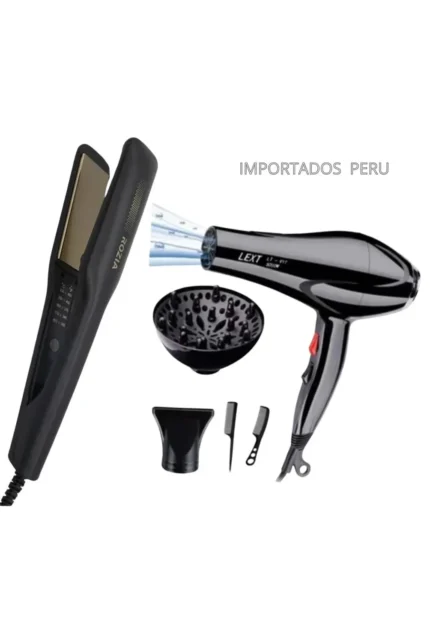 SET Plancha + Secadora Sonar 1000W Premium