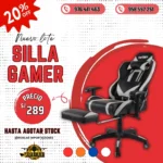 Silla Gamer Con Posa Pies