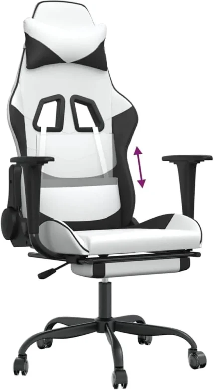 Silla Gamer Con Posa Pies — Silla Gamer Premium