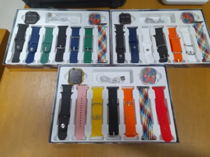 Smartwatch T900 Ultra 2.30 Suit Con 7 Correas & Case (fhd, Ios & Android, Contesta Llamadas)