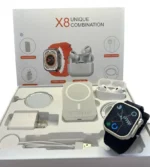 Smartwatch X8 + Auricular PRO + Cargador (ios & Android, Contesta Llamadas)