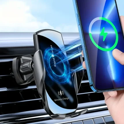 Sujetador De Celular Con Cargador Inalámbrico