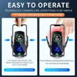 Sujetador De Celular Con Cargador Inalámbrico