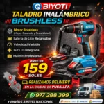Taladro Percurtor Profesional Doble Bateria 1500RMIN