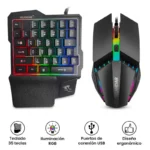 Teclado Gamer Yelandar Para Celular (con Mouse)