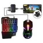 Teclado + Mouse Gamer Para Celular Con Adaptador