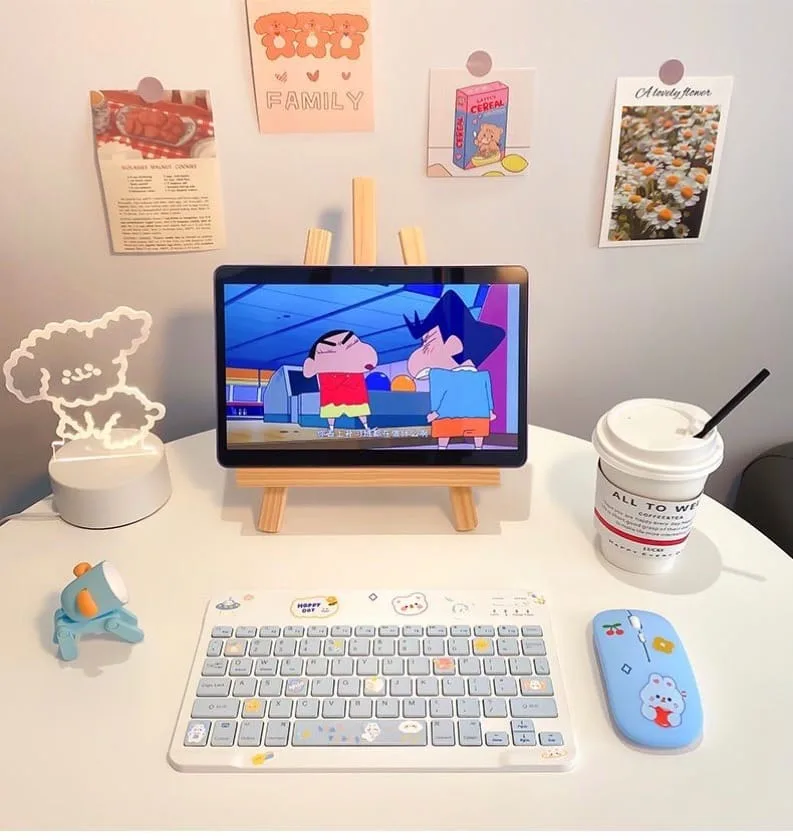 Teclado + Mouse Kawai Inalámbrico — foto 1 Teclado + Mouse Kawai Inalámbrico