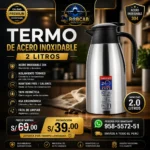 Termo 2 Litros Acero Inoxidable