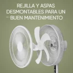 Ventilador De Piso Con Control Giratorio
