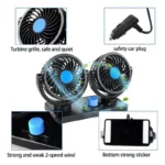 Ventilador Doble Cabezal Para Auto