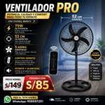 Ventilador PRO De Piso Giratorio
