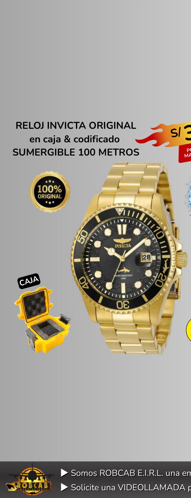 RELOJ INVICTA ORIGINAL RELOJ INVICTA ORIGINAL - Imagen 1