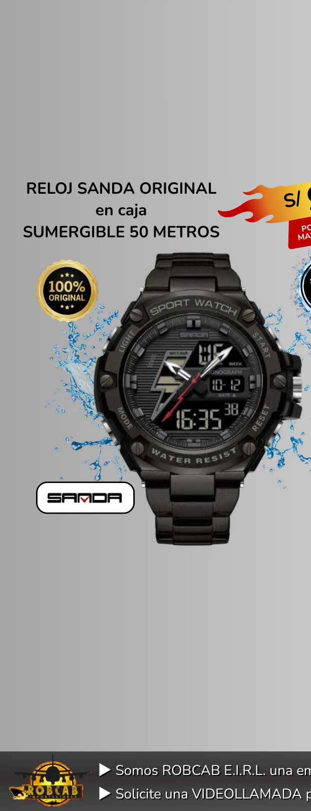 RELOJ SANDA ORIGINAL RELOJ SANDA ORIGINAL - Imagen 1