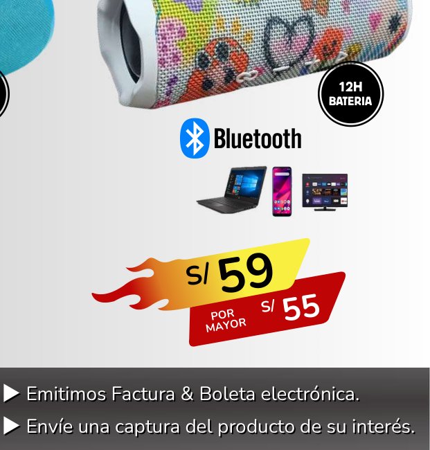 PARLANTE BLUETOOTH FLIP 6/7 PARLANTE BLUETOOTH FLIP 6/7 - Imagen 1