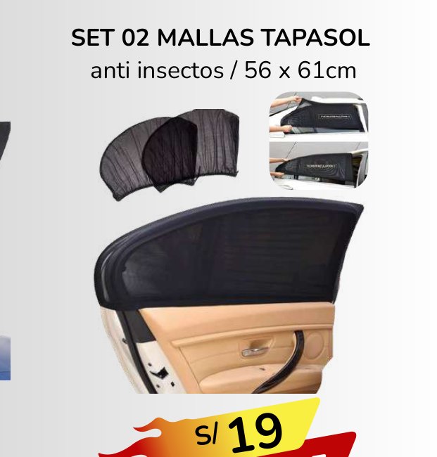 SET 02 MALLAS TAPASOL SET 02 MALLAS TAPASOL - Imagen 1
