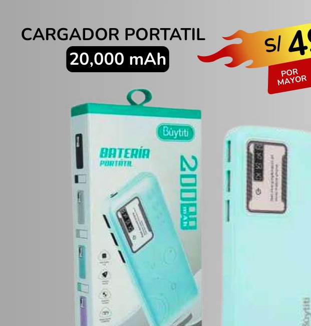 CARGADOR PORTATIL CARGADOR PORTATIL - Imagen 1