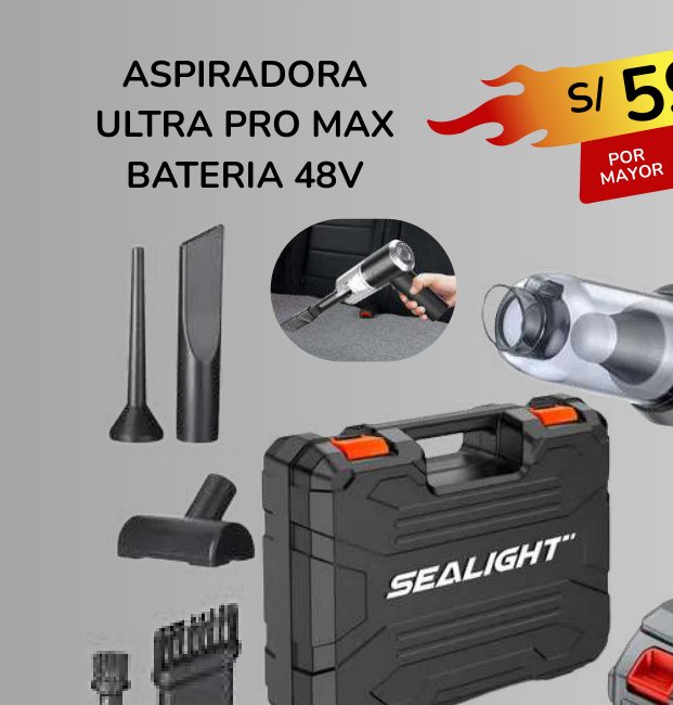 ASPIRADORA ULTRA PRO MAX BATERIA 48V ASPIRADORA ULTRA PRO MAX BATERIA 48V - Imagen 1