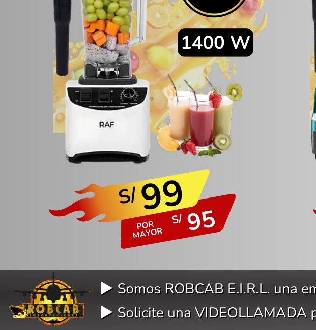 LICUADORA RAF PRO 1400W LICUADORA RAF PRO 1400W - Imagen 1