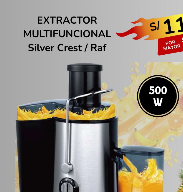 EXTRACTOR MULTIFUNCIONAL Silver Crest / Raf EXTRACTOR MULTIFUNCIONAL Silver Crest / Raf - Imagen 1
