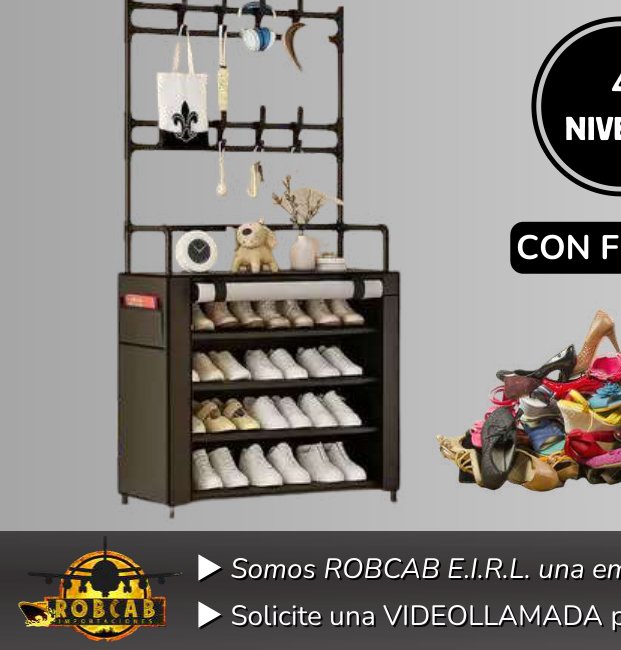 COLGADOR ZAPATERO 04 NIVELES / con funda COLGADOR ZAPATERO 04 NIVELES / con funda - Imagen 1