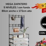 MEGA ZAPATERO 5 NIVELES / con funda