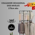 COLGADOR HEXAGONAL DOS NIVELES