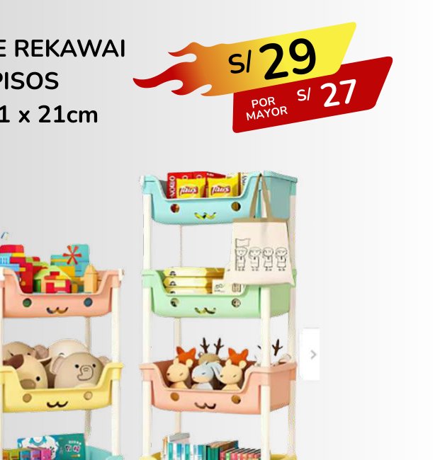 ESTANTE REKAWAI 4 PISOS ESTANTE REKAWAI 4 PISOS - Imagen 1