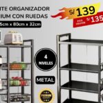 ESTANTE ORGANIZADOR PREMIUM CON RUEDAS