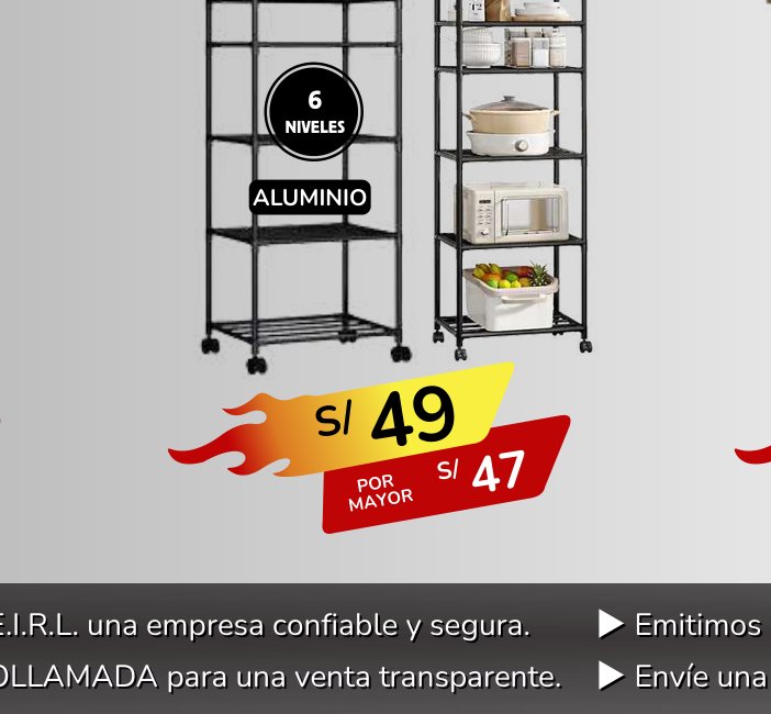 ESTANTE con ruedas ESTANTE con ruedas - Imagen 1