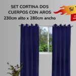 SET CORTINA DOS CUERPOS CON AROS