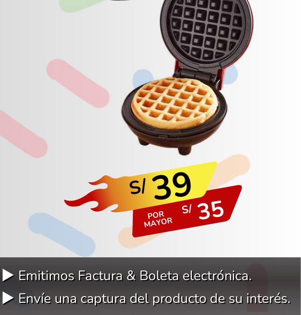 WAFLERA PORTATIL electrica WAFLERA PORTATIL electrica - Imagen 1
