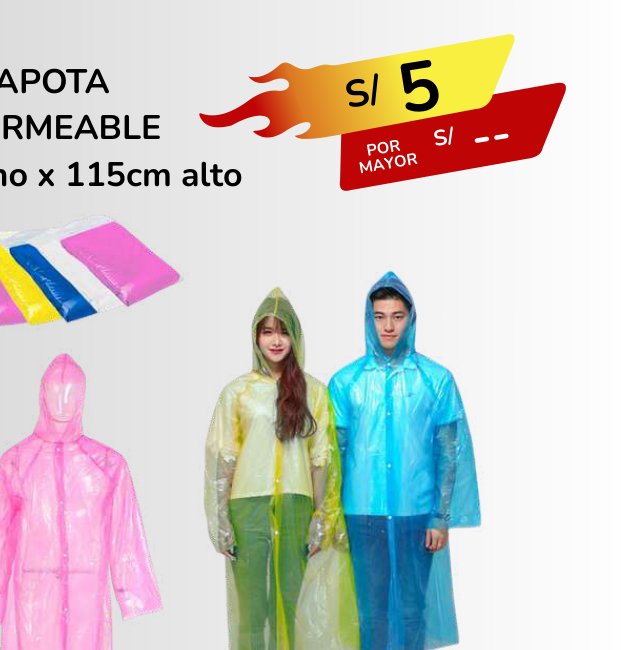 CAPOTA IMPERMEABLE CAPOTA IMPERMEABLE - Imagen 1