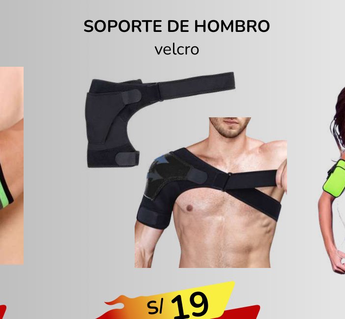 SOPORTE DE HOMBRO velcro SOPORTE DE HOMBRO velcro - Imagen 1