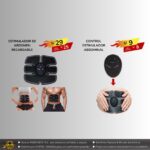 ESTIMULADOR DE ABDOMEN RECARGABLE