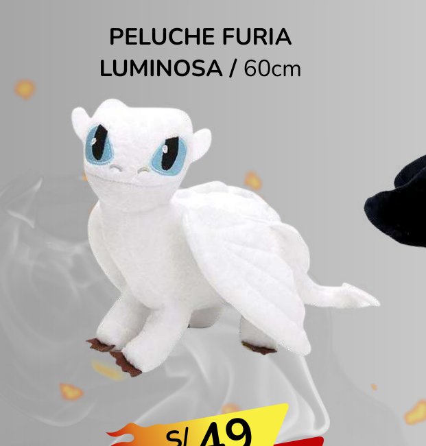 PELUCHE FURIA LUMINOSA / 60cm PELUCHE FURIA LUMINOSA / 60cm - Imagen 1
