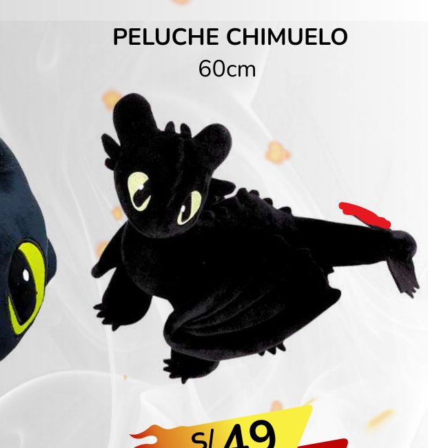 PELUCHE CHIMUELO 60cm PELUCHE CHIMUELO 60cm - Imagen 1