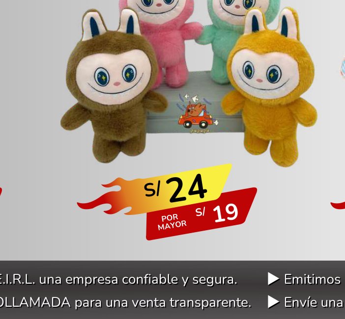 PELUCHE LA BUBU tendencia PELUCHE LA BUBU tendencia - Imagen 1