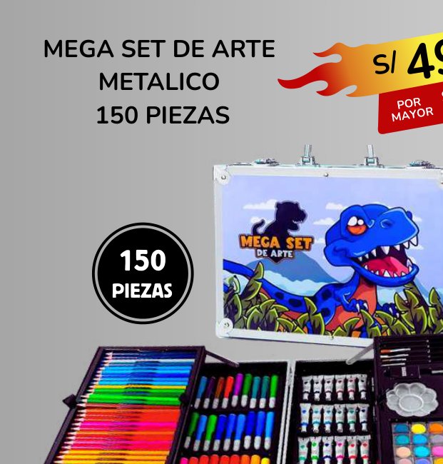 MEGA SET DE ARTE METALICO 150 PIEZAS MEGA SET DE ARTE METALICO 150 PIEZAS - Imagen 1