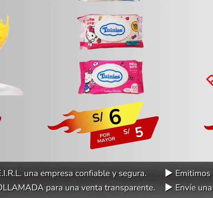 PAÑITOS HUMEDOS pack de 100 PAÑITOS HUMEDOS pack de 100 - Imagen 1