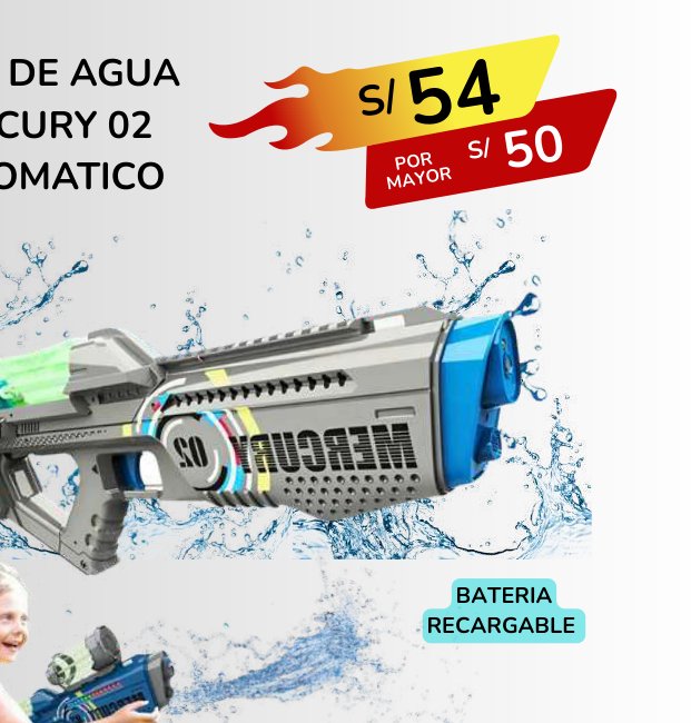 RIFLE DE AGUA MERCURY 02 AUTOMATICO RIFLE DE AGUA MERCURY 02 AUTOMATICO - Imagen 1