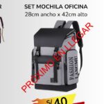 SET MOCHILA OFICINA